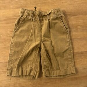 The Place Boys Khaki Elastic Waist Pull On Shorts Size 6 Cotton Casual